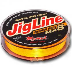 0,08 мм - 6,2 кг - 100 м - оранжевый - JigLine MX8 Super Silk